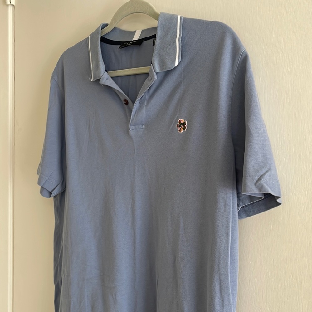 Men’s Ted Baker polo shirt. Blue